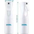 thumbnail image 3 of Spray para el cabello, spray continuo de agua para el cabello, spray ultrafino para peinar, limpiar, rociar y cuidar la piel (200 mililitros, blanco), 3 of 5