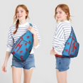 thumbnail image 2 of Foodie Sling Backpack – Delicious Dessert & Candy Pattern Shoulder Bag, Fashionable Lightweight Daypack for Work & School, 2 of 4