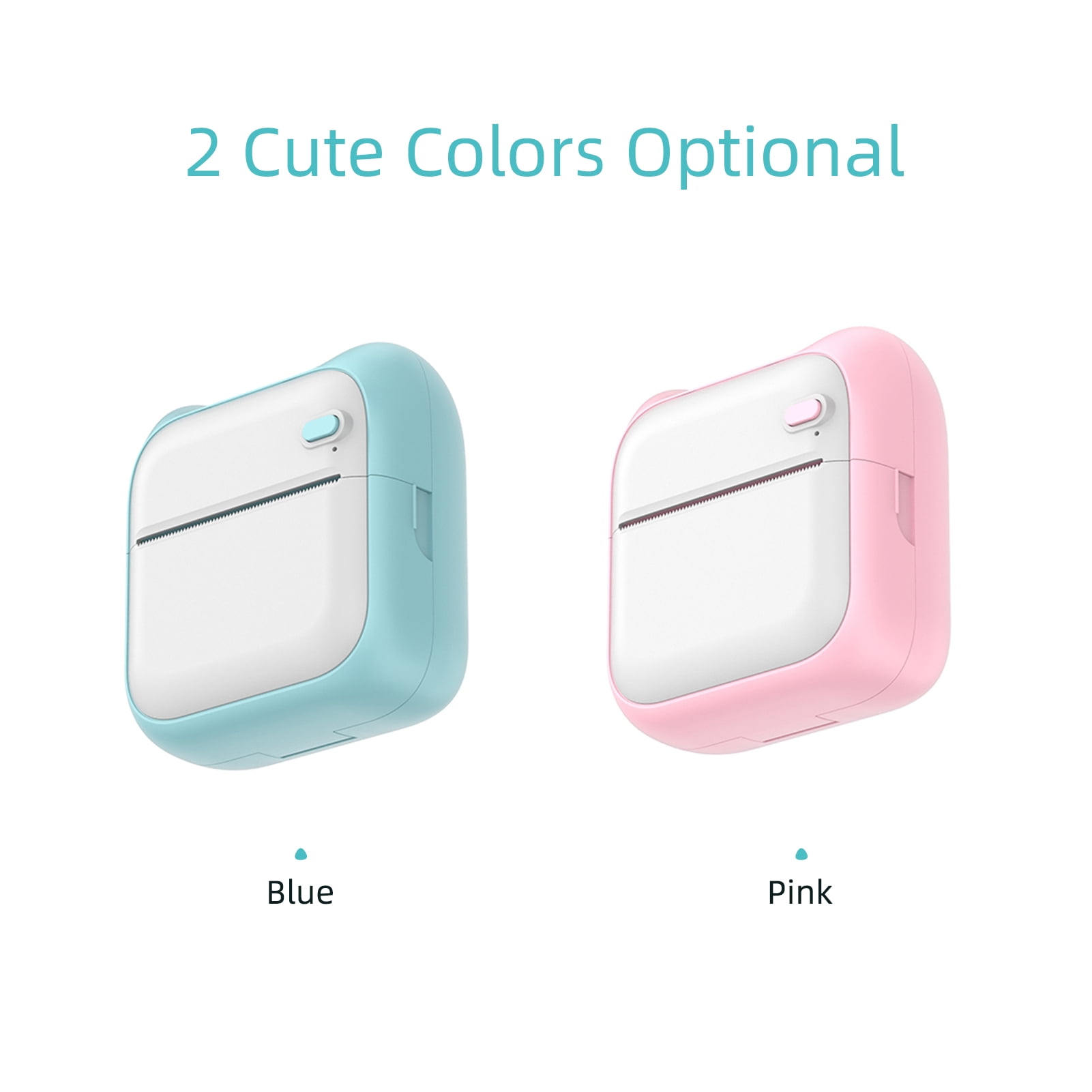 Label printer,Printer Portable Thermal Journal Receipt Paper Receipt Paper Printer 203dpi Bt Picture Lable Diy Handcraft Notes Journal Receipt With 6 Roll Printer Sticker With Eryue P-1