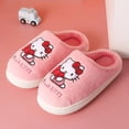 thumbnail image 4 of Zapatillas de algodón para niñas de Hello Kitty, zapatillas de felpa con dibujos animados bonitos para niños, bolsa interior para el hogar para bebés, zapatos de algodón con tacón para otoño/invierno, 4 of 4