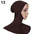 thumbnail image 3 of SPRING PARK 15 Colors Women's Solid Color Muslim Modal Full Cover Hijab Cap Islamic Head Wear Hat Casual Underscarf, 3 of 3
