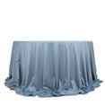 thumbnail image 6 of Efavormart 132" Dusty Blue Premium Scuba Round Tablecloth, Wrinkle Free Polyester Seamless Tablecloth, 6 of 10