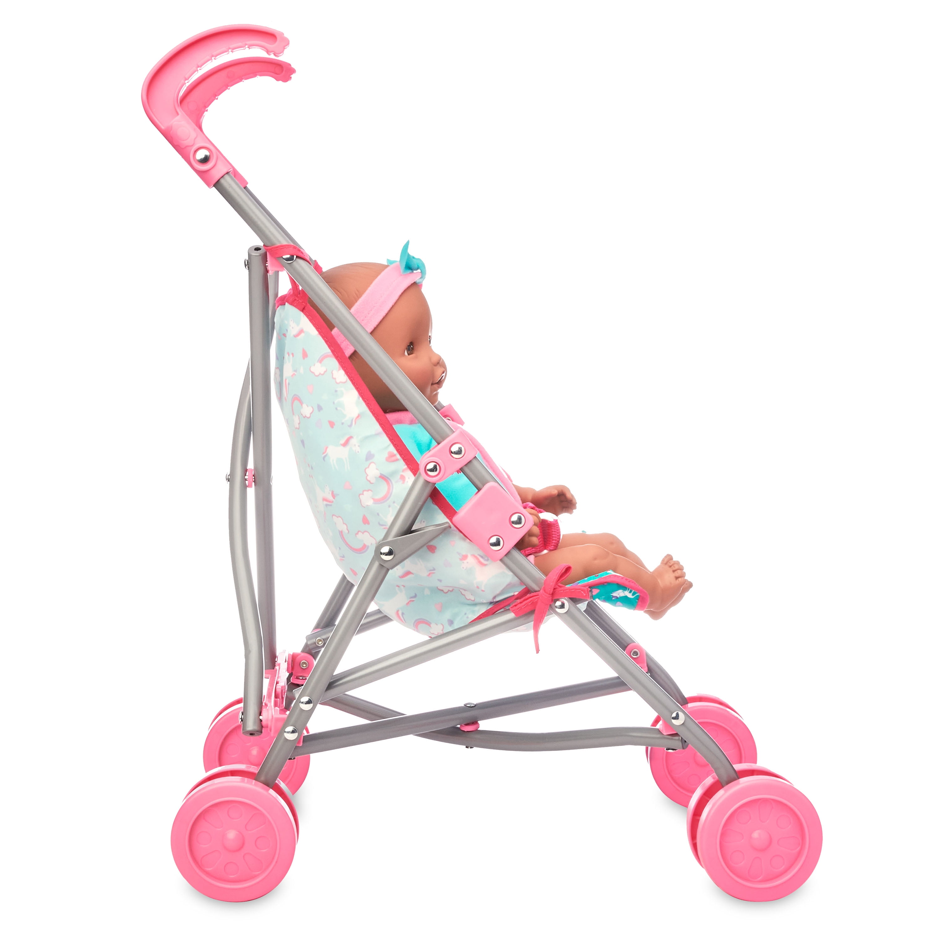 kid connection baby doll stroller set