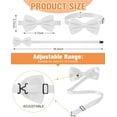 thumbnail image 2 of Lsupdaol 12 Pcs Men's Bow Ties Pre Tied Tuxedo Formal Adjustable Clip On Bow Satin Bowtie for Men Costume Wedding Party, 2 of 14