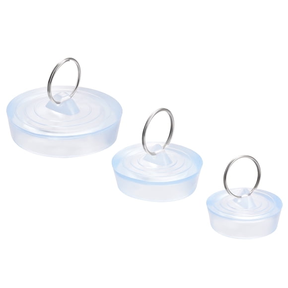 Unique Bargains 37mm/41mm/52mm 3 Sizes Rubber Sink Drain Stopper Plug 1Set (3 Pieces)