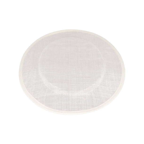 GOOHOCHY Tocado de cóctel con base de sinamay para mujer, base redonda, accesorio para manualidades, base de hilo (beige)