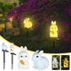 thumbnail image 1 of Luz de gnomo de jardín con energía solar, estatua exterior de resina de 41 cm, LED blanco cálido, IP65 a prueba de agua, tiempo de ejecución de 6-8 horas, no requiere cableado, adorno decorativo de, 1 of 5
