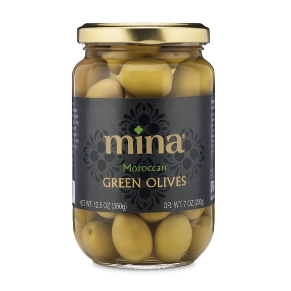 Mina, Green Olives, 12.5oz