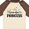 thumbnail image 4 of Inktastic Grandpa's Princess Crown and Flowers Girls Long Sleeve Baby Bodysuit, 4 of 5