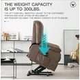 thumbnail image 6 of SEGMART Recliner Chair, Power Lift Electric Recliner for Elderly, Plush Velvet Motorized Living Room Chair with Remote Control and Side Pocket, Modern Chaise Lounge for Bedroom, Living Room, SS454, 6 of 10