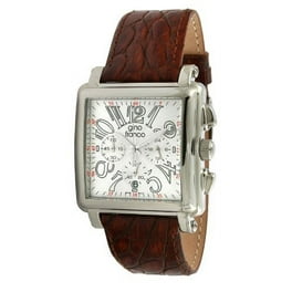 gino franco Men's 981WT Marina Round Stainless Steel