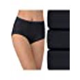 thumbnail image 3 of Vanity Fair Culotte Brève Illumination pour Femmes, Lot de 3, 8, Noir Multicolore, 3 of 6