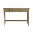 thumbnail image 2 of Linon Titian Pine Wood One Drawer Desk in Driftwood Brown, 2 of 17