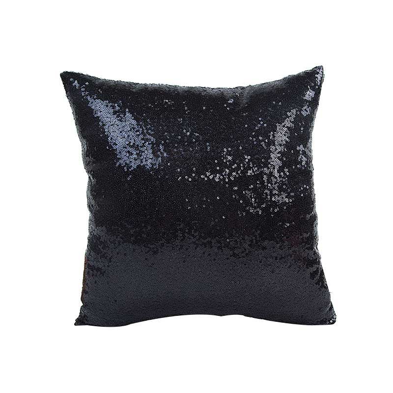 Glitter Square Throw Pillow Case Square Cushion Cover with Sequins Home Decor 