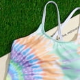 thumbnail image 4 of URMAGIC 7-14T Child Girls One Piece Swimsuit Criss Cross Bathing Suit Sport Swimwear/Tie Dye, 4 of 5