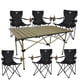 thumbnail image 1 of 6 Sillas Plegables De Camping Y Playa Para Exterior Con Mesa negro, 1 of 11