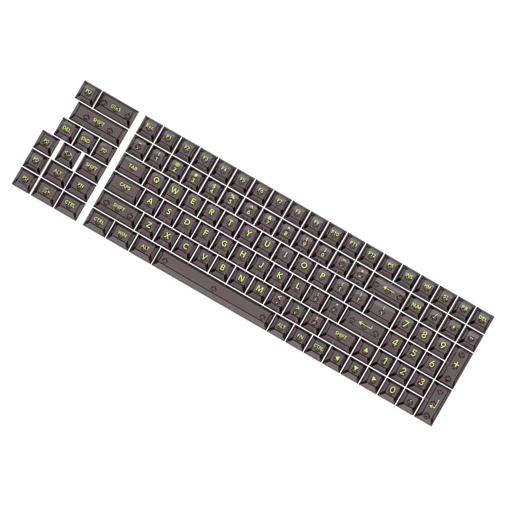 Convenient Replacement Keycaps 115 Keys Clear Keycaps for Mechanical Keyboards