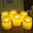 thumbnail image 1 of 12pcs Realistic Electric Candles Decorative LED Flameless Candles For Festivals Wedding Birthday, 1 of 8