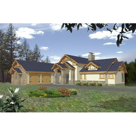 001-3128: Craftsman Northwest 3 Bed 4 Bath Luxury Home Plan 3650 Sq Ft: Full Blueprints with License to Build by Home Plan Marketplace – Lesuto