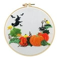 thumbnail image 1 of Decoración navideña de inicio de bordado de Halloween DIY con bastidor de bordado con color Calabaza, 1 of 7