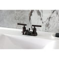 thumbnail image 2 of Kingston Brass FB5625CML Manhattan Double-Handle 4" Centerset Bathroom Faucet with Pop-Up Drain, Oil Rubbed Bronze, 2 of 7