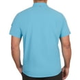 thumbnail image 2 of The American Outdoorsman Blackfoot River Fishing Shirt, Short Sleeve - Quick Dry, UPF 30 UV Protection, Modern Fit, Breathable Eyelets and Waterproof Chest Zip Multiple Pocket (Ethereal Blue, Large), 2 of 8