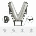thumbnail image 3 of MUZZ Folding Bed with 4" Foam Mattress, 75x38 Inch Rollaway Bed for Guest, Space Saving Foldable Bed with Wooden frame, 3 of 8
