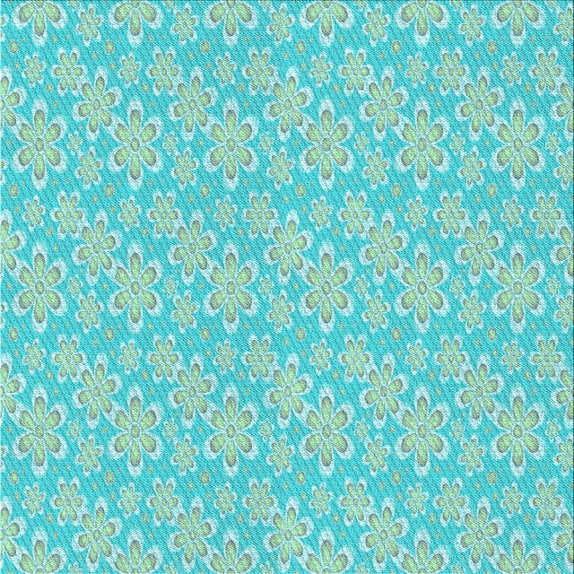 Ahgly Company Machine Washable Indoor Square Transitional Jellyfish Green Area Rugs, 4' Square