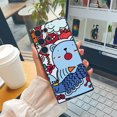 thumbnail image 4 of "Mantenga su iPhone seguro con esta colorida funda para teléfono móvil con estampado de dibujos animados", 4 of 4