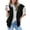 Black, variant on SHEWIN Puffer Vest for Women Cropped Hooded Zip Up Quilted Sleeveless Jackets Fall Lightweight Coat with Pockets