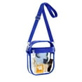 thumbnail image 5 of Clear Stadium Approved Crossbody Bag for Women Men with Front Pocket Transparent Purse for Concerts Sports Games Festivals Theme Parks Travel and Everyday Use Adjustable Strap, 5 of 8