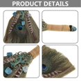 thumbnail image 4 of 12-inch Witch Altar Broom Handmade Crystal Pendant Mane- Broom for Majic- Ceremony Halloween Broom & Wiccan Ceremon, 4 of 4