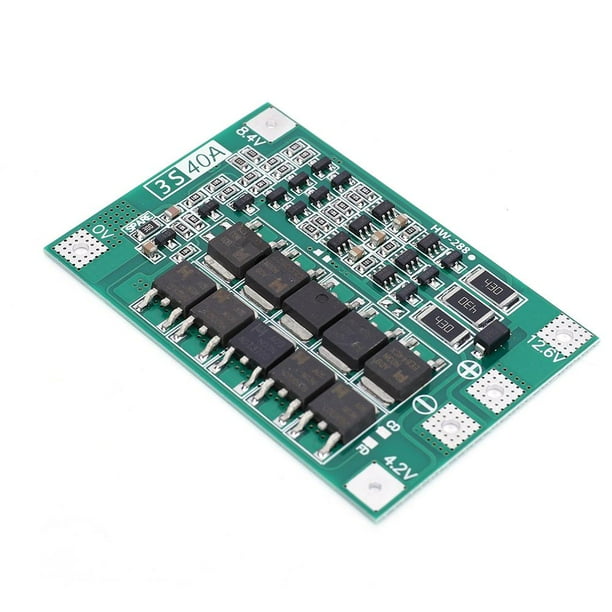 20 uds. Cargador de batería de litio Equilibrio Módulo de iones de litio 18650 BMS para motor de perforación (3S 40A)