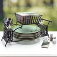 thumbnail image 2 of Sorbus Utensil Caddy - Use For Napkin, Cutlery, Plate Holder - Stackable Flatware Caddy, Tabletop Organizer - Ideal for Dining Table, Party, Buffet, Kitchen, Entertaining (Black), 2 of 5