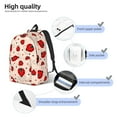 thumbnail image 5 of Hirioo Red Ladybug Canvas Backpack, Durable Travel Backpack with Multiple Compartments,Large Capacity, Backpack for School, Hiking, Work, 5 of 7