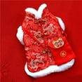 thumbnail image 5 of Dog New Year Outfit Pet Cheongsam Tang Costume Winter Warm Coat for Puppy Small Medium Dog (L), 5 of 5