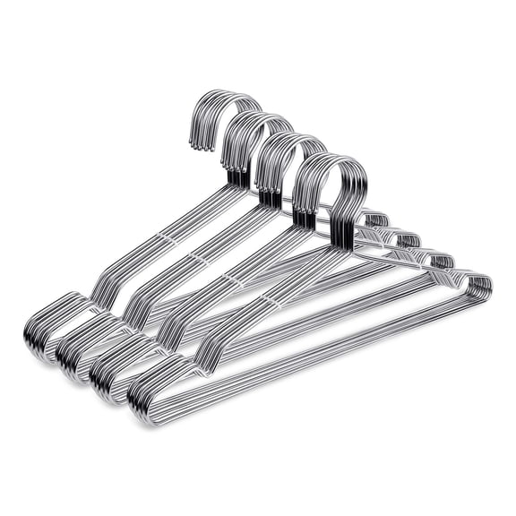 Wire Coat Hangers 40 Pack Strong Heavy Duty Stainless Steel Metal Ultra Thin Space Saving Clothes Hangers 16.5 Inch