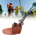 thumbnail image 4 of Archery Fingers Protector, Elastic Cowhide Archery Finger Tab  For Beginner Brown, 4 of 8