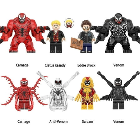 vinder ægtefælle alkove 8pcs Venom 2 Superhero Series Carnage Anti-venom Minifigure Compatible With  Lego | Walmart Canada