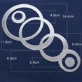 thumbnail image 2 of 24 pegatinas de pared autoadhesivas con espejo circular 3D decoración de pared para el hogar diferentes tamaños, 2 of 5