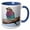 Blue/White, variant on 3drose, Tanzania, Lilac-breasted Roller Bird, Ndutu-af45 Rbe0357 - Ralph H. Bendjebar, 11oz Two-tone Yellow Mug