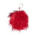 thumbnail image 1 of CC Fox Faux Fur Cell Phone Purse Key Chain - Red, 1 of 2