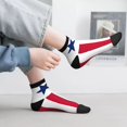 thumbnail image 6 of Women Men Athletic Socks Flag Of Liberian Cushioned Quarter Ankle Socks, 6 of 7