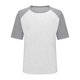 thumbnail image 5 of Camisetas de manga corta de verano para mujeres Moda de manga de raglan Color bloqueado cuello redondo Blusa casual Camisetas de manga corta de mujer Casual, 5 of 8