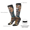 thumbnail image 6 of Fotbe Coffee-Drinking Skull print Women's Men's Novelty Crew Socks Cotton Socks Knee High Socks for Walking,Running,Nurses,Pregnancy, 6 of 8