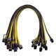 thumbnail image 1 of 60cm 18awg Gpu Pcie 6pin macho a 8pin (6 + 2) cable de alimentación macho 12 piezas Afortunado Sencillez, 1 of 4