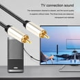 thumbnail image 3 of Audio Cable, Pure Sound Quality RCA Male to Male HiFi 5.1 SPDIF Stereo Audio Cable for Home Theater, HDTV, Amplifier Speaker, 3 of 8