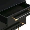 thumbnail image 4 of TOV Furniture Modern Nightstand with 3 Drawers, Black, 4 of 9