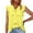 Yellow Fashion Shirts for Women, variant on HAPIMO Women's Fashion Shirts Solid Color Print Tops V-Neck T-shirt Short Sleeve Tees Front Bow Tunic Blouses Ruffle Trim Clothes for Girls Green S