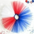thumbnail image 5 of YunPes Independence Day Girls American Flag Tutu Pleated Tulle Pleated Skirt Winter Vest for Baby Girl, 5 of 5